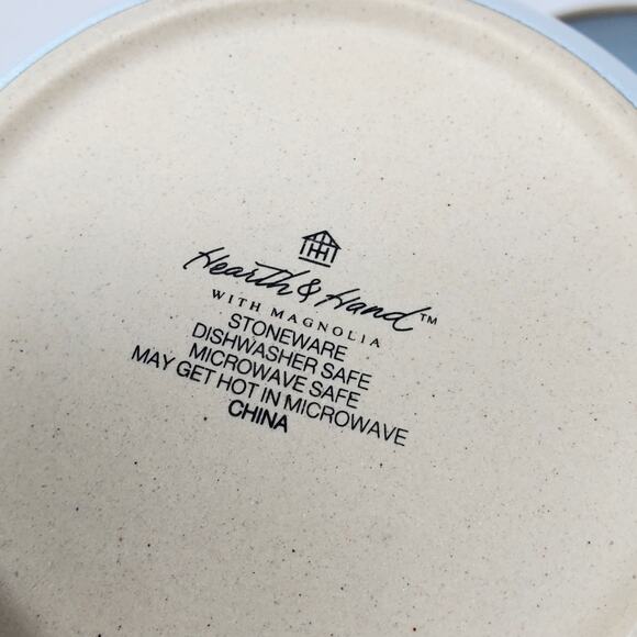 Hearth & Hand with Magnolia Stoneware Glazed 6” Bowls And 1 4.5" Gray Set of 3 - Picture 5 of 5